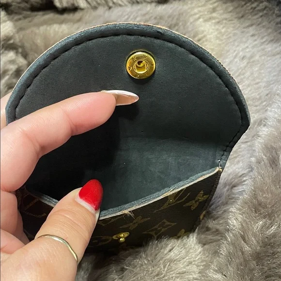 Brown and Gold Monogram Wallet - Picture 5 of 5